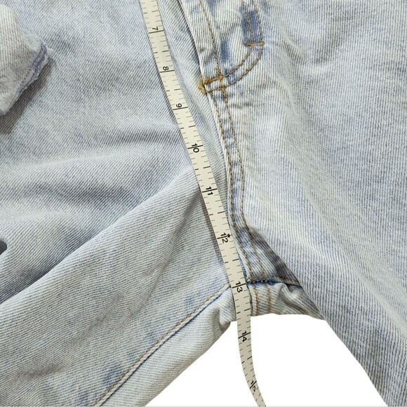London London Vintage 90s Tapered Denim Jeans Rolled Cuff High Rise UK14/US 10 - Picture 9 of 10